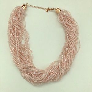 Pink beaded necklace